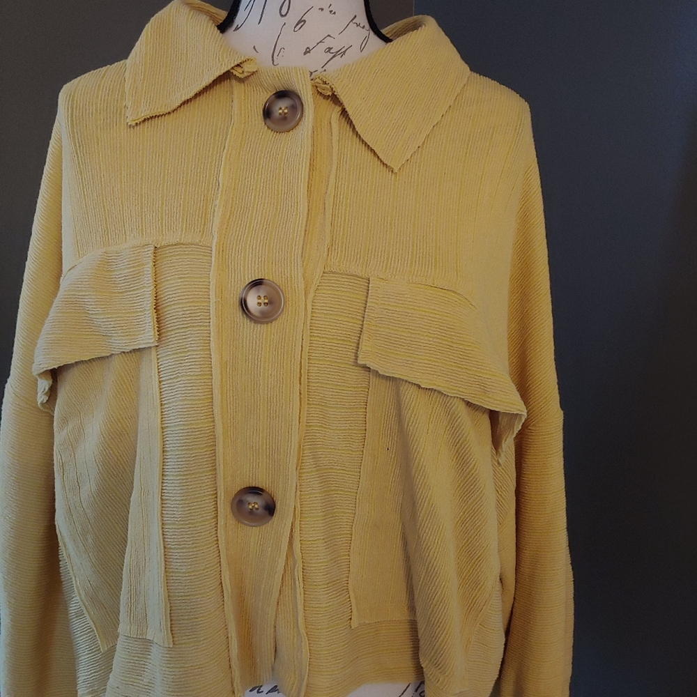 BUCKETLIST Mustard Utility Jacket